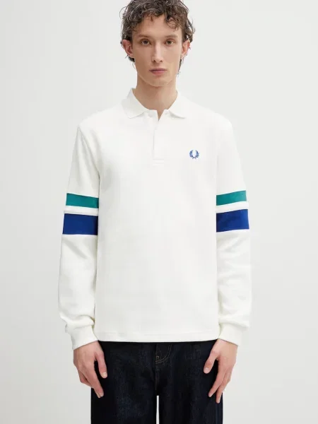 Fred Perry pulover za muškarce od pamuka bijela