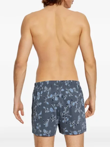 Boxeri Hanro cu model floral cu imagine albastru