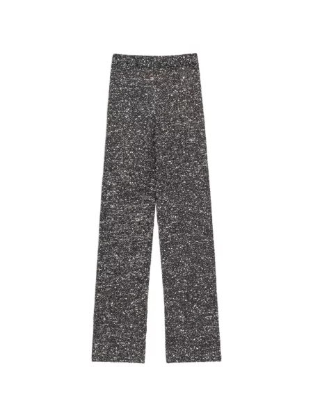 Pantaloni Valentino Garavani cu paiete negru