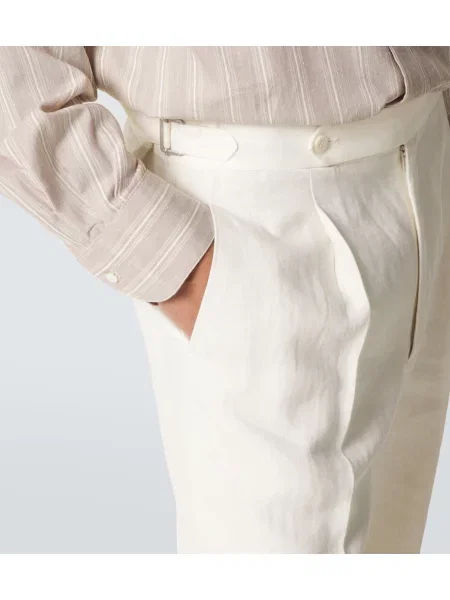 Pantaloni Stoffa de in alb