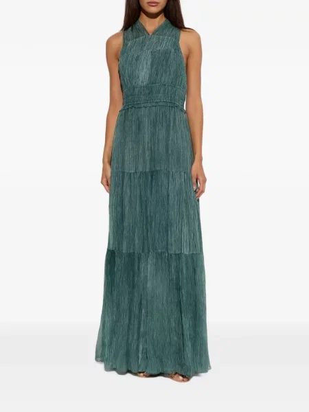 Rochie maxi Ulla Johnson de mătase verde