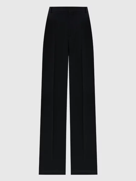 Штани палацо з вовною Del Core чорні