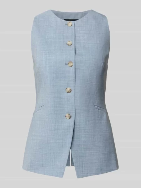 Kamizelka w kroju slim fit z mieszanki wełny dziewiczej model JULERAN' Boss