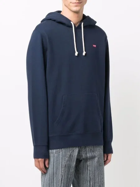 Hanorac cu glugă Levi's® cu autograf albastru