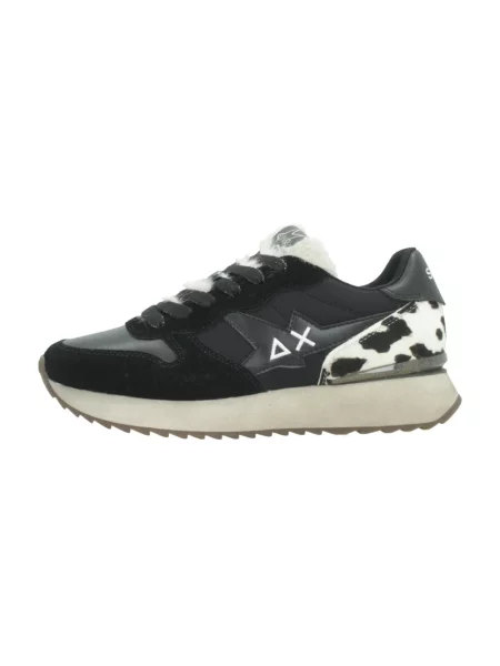 Sneakersy Sun68 skórzane czarne