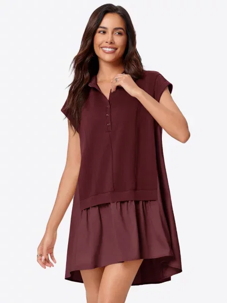 Imily Bela Rochie Dresses burgundy roșu