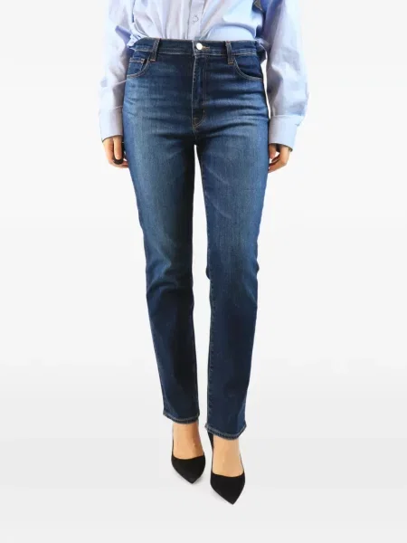 Blugi skinny J Brand cu talie înaltă albastru