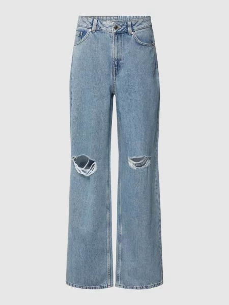 Jeansy o kroju relaxed fit z przetarciami Tom Tailor Denim