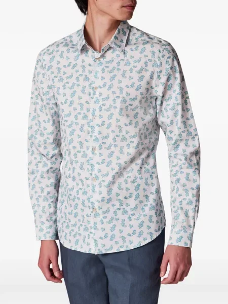 Cămașă Ps Paul Smith cu model floral cu imagine alb