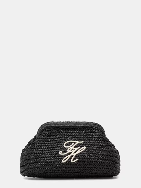 Tommy Hilfiger pisemska torbica pletena SUMMER črna