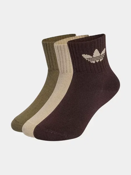 Adidas Originals ponožky s bavlnou hnědé