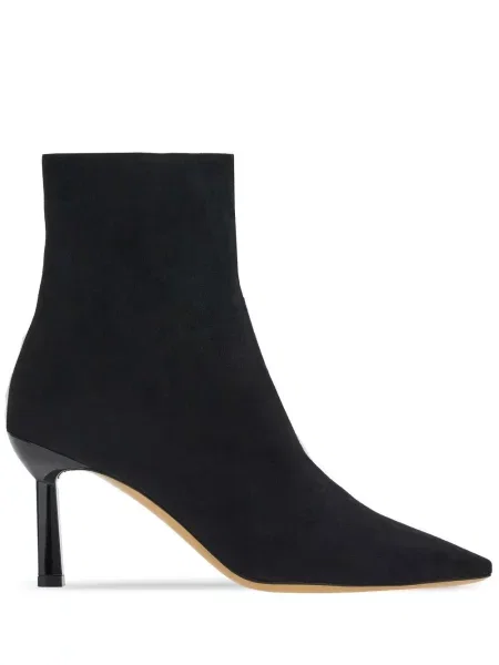 Botine Ferragamo cu vârf ascuţit negru