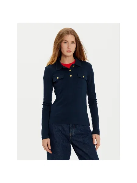 Tommy Hilfiger Pólóing Slim Fit sötétkék