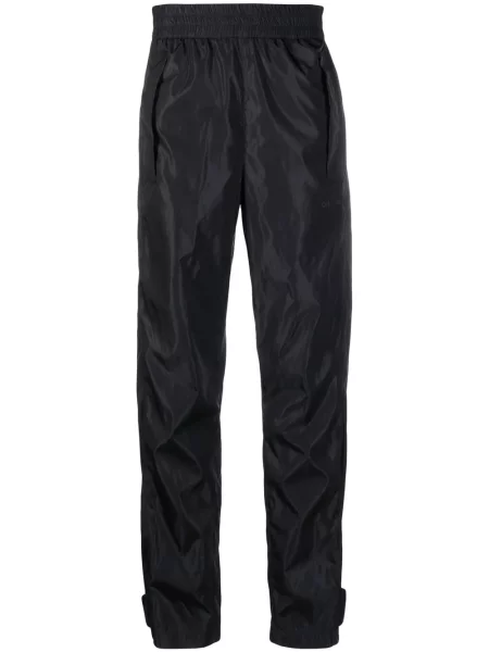 Pantaloni Off-white cu imagine alb