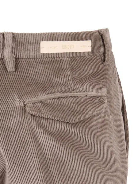 Pantaloni Briglia 1949 de catifea cord maro
