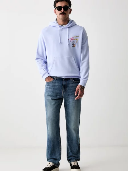 Tommy Jeans rifle straight pánske modrá