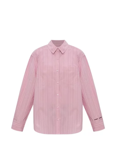 Koszula w paski Samsoe Samsoe w paski różowa