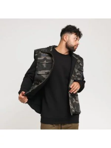 Vesta Urban Classics Ranger Vest Dark Grey Camo šedá