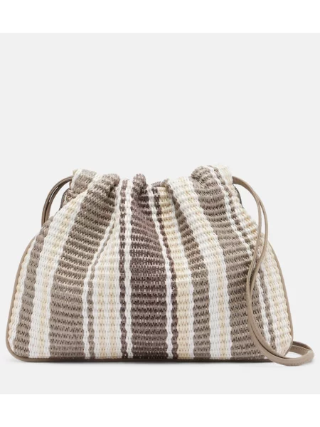Geanta crossbody Brunello Cucinelli cu dungi