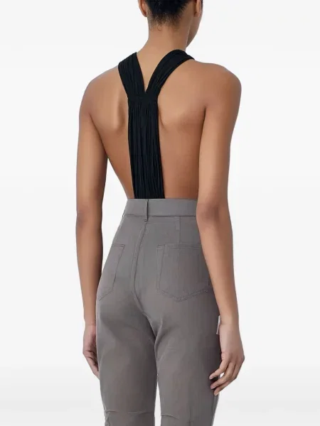Body Rick Owens cu gât halter negru