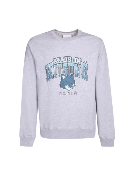 Bluza Maison Kitsune z nadrukiem szara