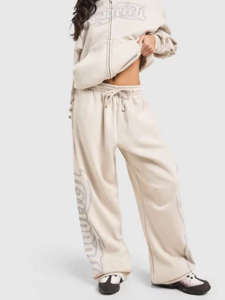 Hoodrich Spodnie Asha Oversized Wide Leg Joggers szare