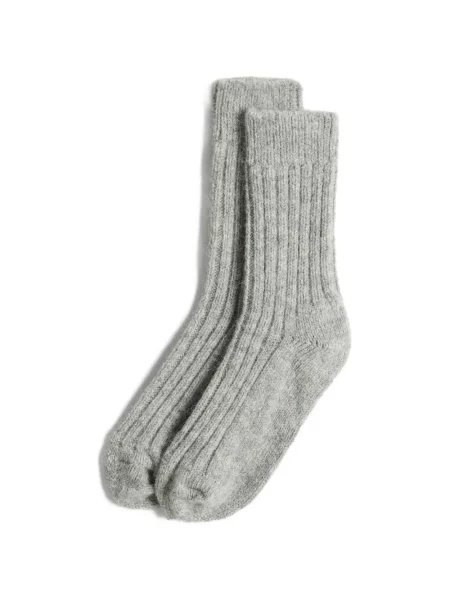 Vlněné ponožky Woolrich šedé