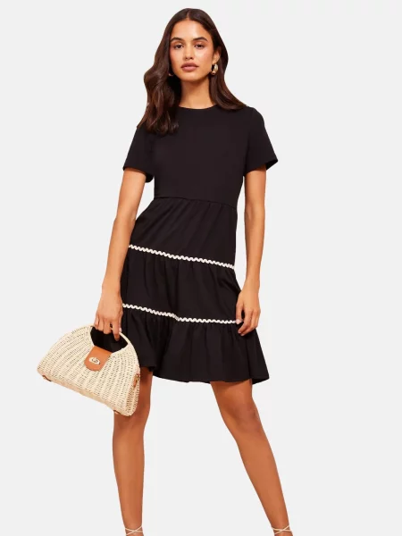 Friends Like These Rochie negru alb