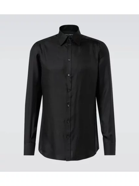 Svilena srajca Dolce&gabbana črna