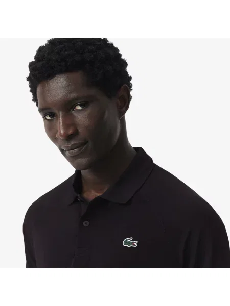 Lacoste Sportowa Koszulka Polo Ultra Dry I Regular Fit czarna