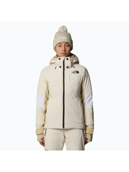 Női sí dzseki The North Face Lenado dune/gravel/khaki. Méret: XS fehér
