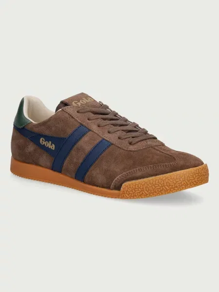Gola Elan Trainer sneakers pentru bărbați din piele întoarsă maro