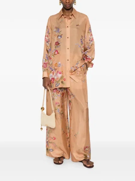 Pantaloni Zimmermann cu model floral