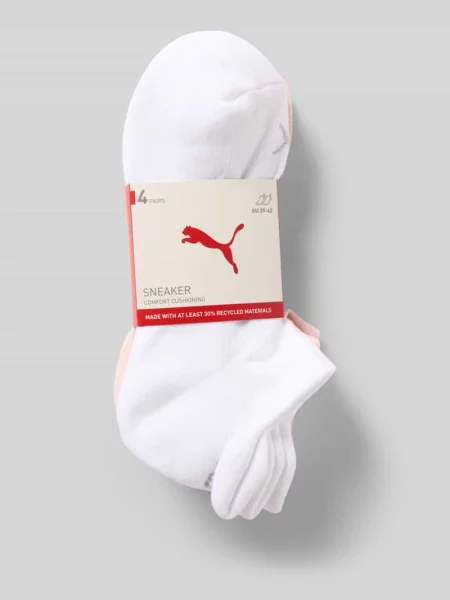 Skarpety z mieszanki bawełny w zestaw 4 szt. model Cushioned' Puma białe