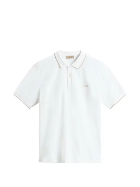 Tricou polo Woolrich alb