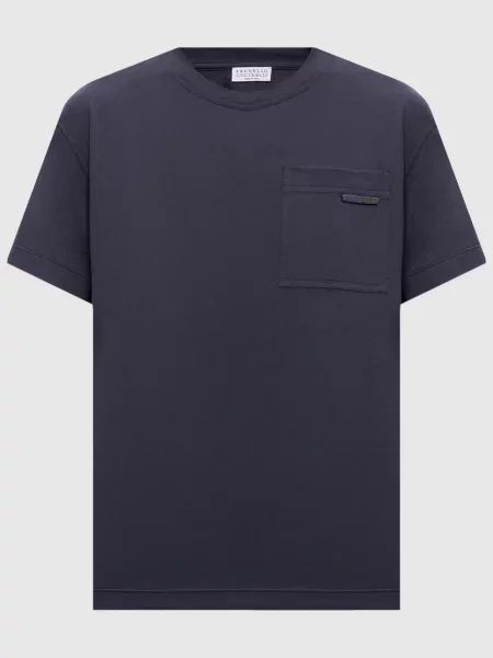 Футболка Brunello Cucinelli синяя
