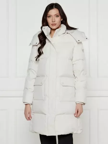 GUESS De puf geacă BELKISA bej