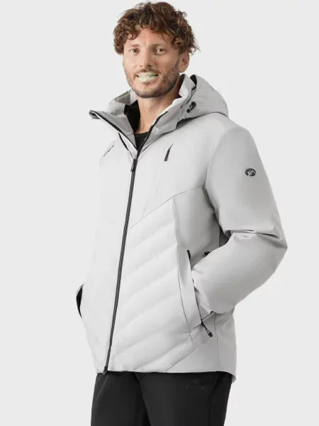 Гірськолижна куртка AVECS світло-сірий сіра