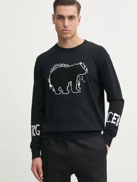 Iceberg pulover de bărbați light negru