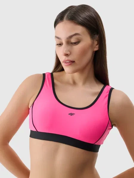 4F góra od bikini L różowy