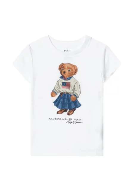 Koszulka polo dziecięca Polo Ralph Lauren biała