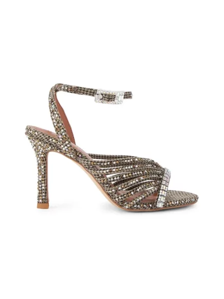 Kurt Geiger Sandały Na Z Kamieniami Ozdobnymi beige brązowe