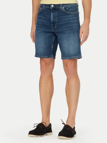 Tommy Hilfiger Τζιν σορτσάκια Denton Σκούρο Straight Leg μπλε