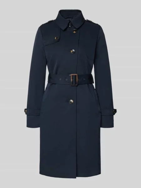 Trencz z materiałowym Jake*s Casual granatowy