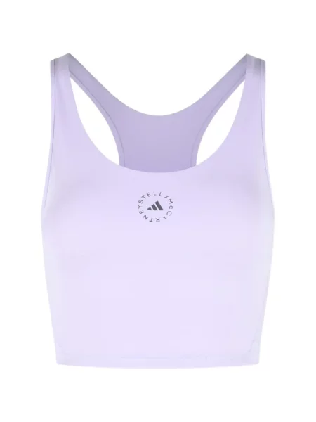 Cropp top Adidas By Stella Mccartney cu autograf violet