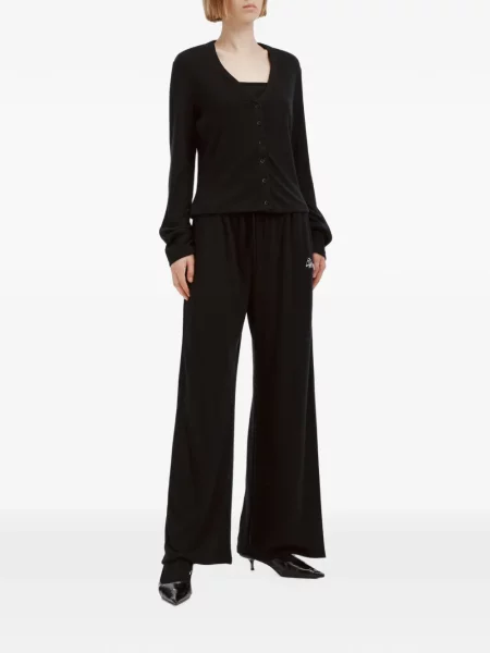 Pantaloni Izzue cu autograf negru