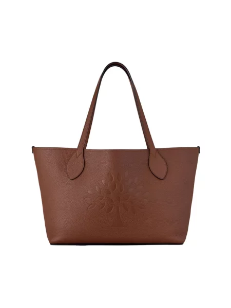 Shopperka Mulberry skórzana brązowa