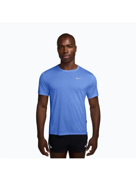 Мъжка тениска за бягане Nike Miler Breathe royal pulse синьо