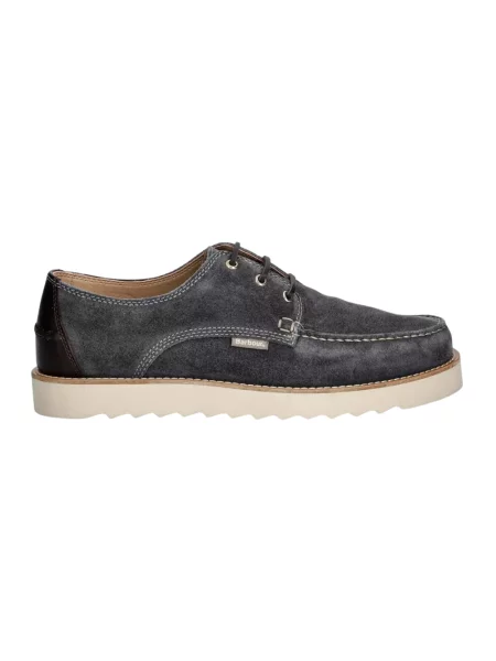 Barbour półbuty zamszowe Aydon szary