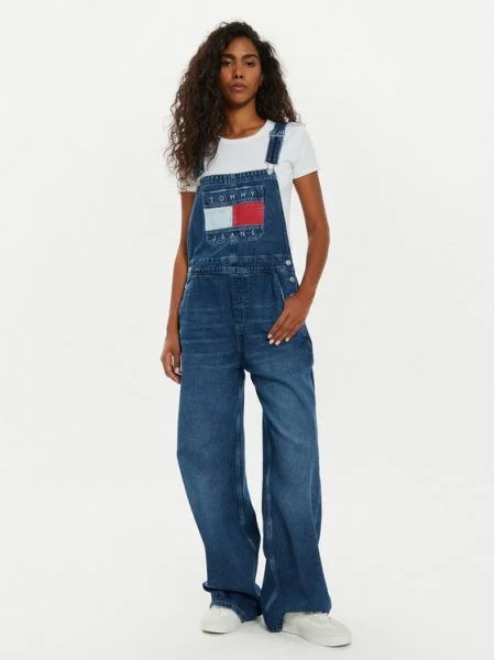 Tommy Jeans Salopetă Denim Bleumarin Regular Fit